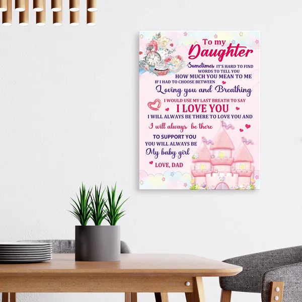 Multicolor_Daughter_Gifts_From_Dad,Birthday_Gifts_|_For_Daughter,Gifts_|_For_Daughter_From_Dad,Father_To_Daughter_Gifts-To_My_Daughter_You_Will_Always_Be_My_Baby_Girl_Canvas_Wall_Art_Decor_Y452