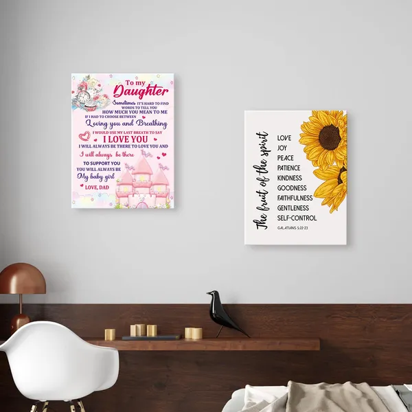 Multicolor_Daughter_Gifts_From_Dad,Birthday_Gifts_|_For_Daughter,Gifts_|_For_Daughter_From_Dad,Father_To_Daughter_Gifts-To_My_Daughter_You_Will_Always_Be_My_Baby_Girl_Canvas_Wall_Art_Decor_Y452