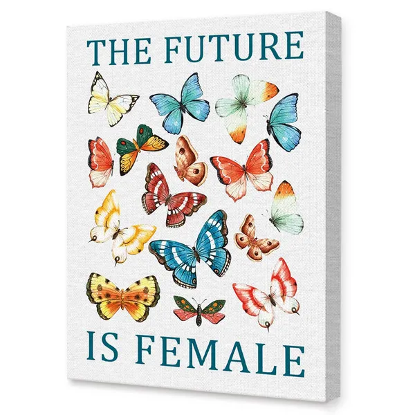 Blue_The_Future_Is_Female_Canvas_Wall_Art,Feminist_Equality_Inspirational_Quotes_Canvas_Framed_Prints_Wall_Art_Ready_To_Hang_|_For_Girl_Women_Sisters_Office_Apartment_Bedroom_Home_Wall_Decor