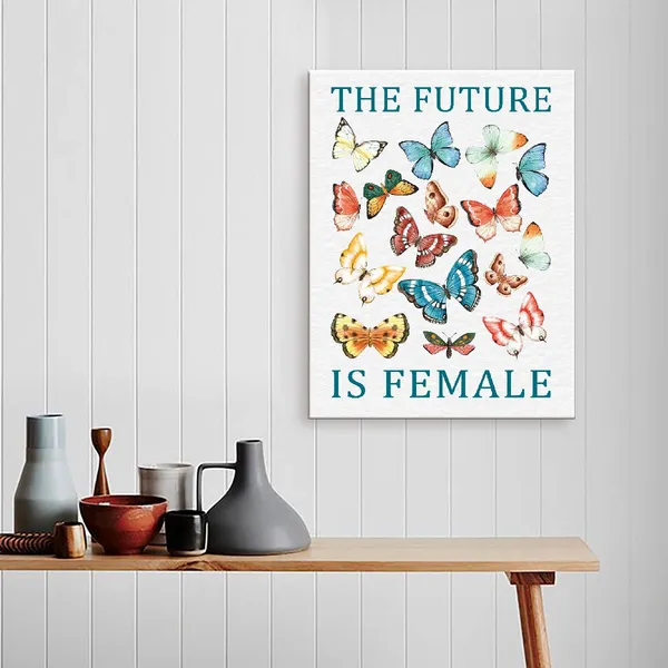 Blue_The_Future_Is_Female_Canvas_Wall_Art,Feminist_Equality_Inspirational_Quotes_Canvas_Framed_Prints_Wall_Art_Ready_To_Hang_|_For_Girl_Women_Sisters_Office_Apartment_Bedroom_Home_Wall_Decor
