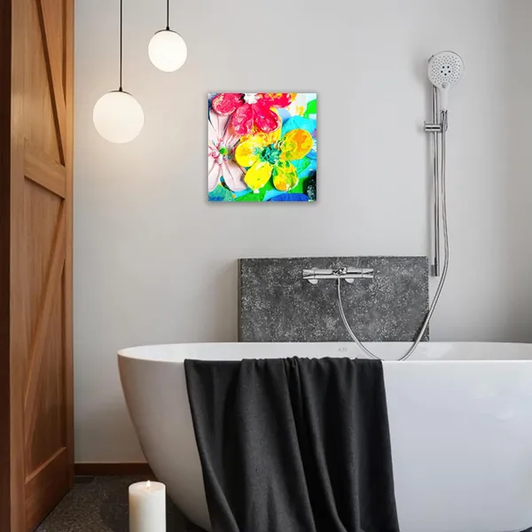 Multicolor_Abstract_24_X_24_Inch,_Wooden_Framed_Canvas_Painting_|_For_Bedroom,_Living_Room,_Study_Room_&_Office_|_Pine_Wood_Frame_(61_X_61_Cms)
