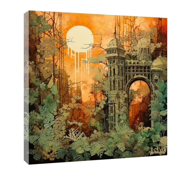 Multicolor_Abstract_24_X_24_Inch,_Wooden_Framed_Canvas_Painting_|_For_Bedroom,_Living_Room,_Study_Room_&_Office_|_Pine_Wood_Frame_(61_X_61_Cms)