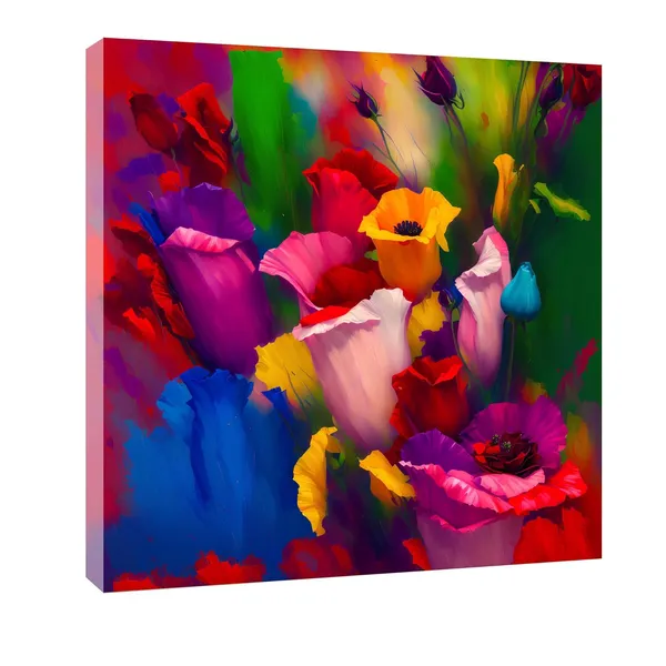 Multicolor_Abstract_24_X_24_Inch,_Wooden_Framed_Canvas_Painting_|_For_Bedroom,_Living_Room,_Study_Room_&_Office_|_Pine_Wood_Frame_(61_X_61_Cms)