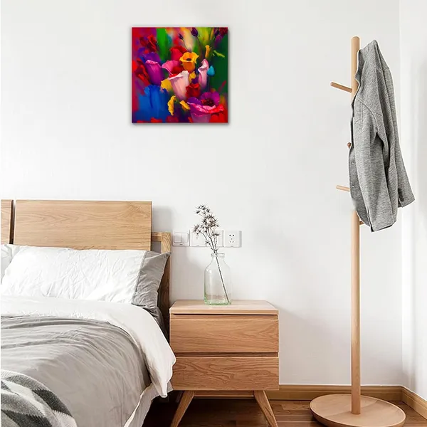 Multicolor_Abstract_24_X_24_Inch,_Wooden_Framed_Canvas_Painting_|_For_Bedroom,_Living_Room,_Study_Room_&_Office_|_Pine_Wood_Frame_(61_X_61_Cms)