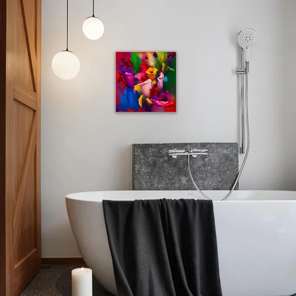 Multicolor_Abstract_24_X_24_Inch,_Wooden_Framed_Canvas_Painting_|_For_Bedroom,_Living_Room,_Study_Room_&_Office_|_Pine_Wood_Frame_(61_X_61_Cms)