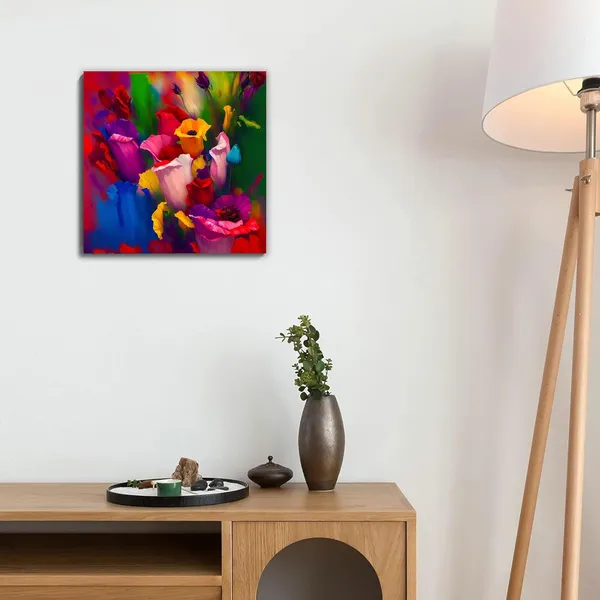Multicolor_Abstract_24_X_24_Inch,_Wooden_Framed_Canvas_Painting_|_For_Bedroom,_Living_Room,_Study_Room_&_Office_|_Pine_Wood_Frame_(61_X_61_Cms)