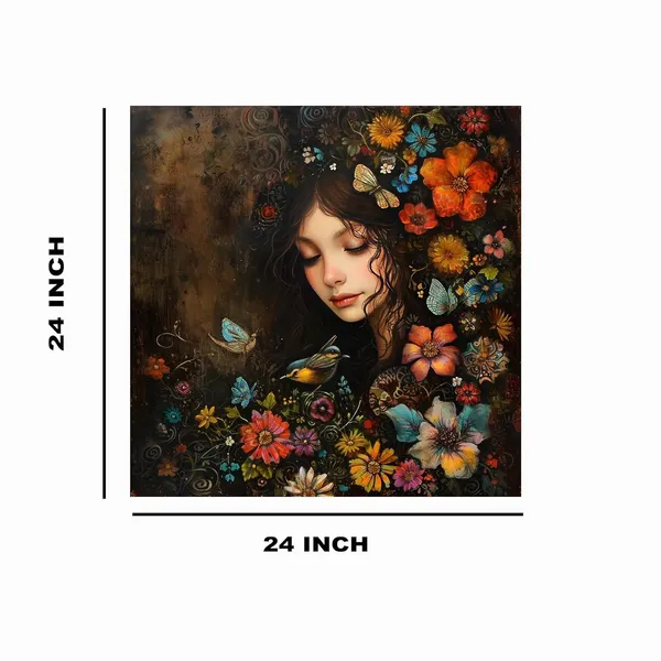 Multicolor_Abstract_24_X_24_Inch,_Wooden_Framed_Canvas_Painting_|_For_Bedroom,_Living_Room,_Study_Room_&_Office_|_Pine_Wood_Frame_(61_X_61_Cms)