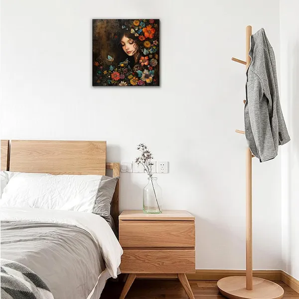Multicolor_Abstract_24_X_24_Inch,_Wooden_Framed_Canvas_Painting_|_For_Bedroom,_Living_Room,_Study_Room_&_Office_|_Pine_Wood_Frame_(61_X_61_Cms)