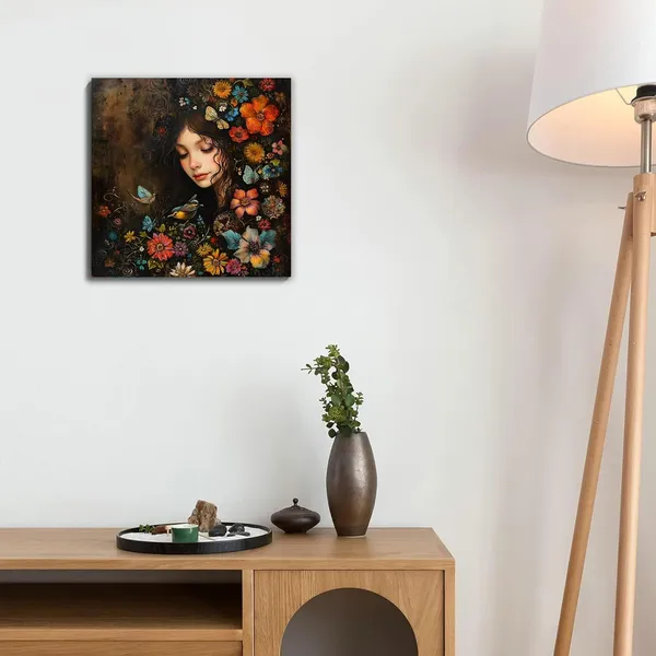 Multicolor_Abstract_24_X_24_Inch,_Wooden_Framed_Canvas_Painting_|_For_Bedroom,_Living_Room,_Study_Room_&_Office_|_Pine_Wood_Frame_(61_X_61_Cms)