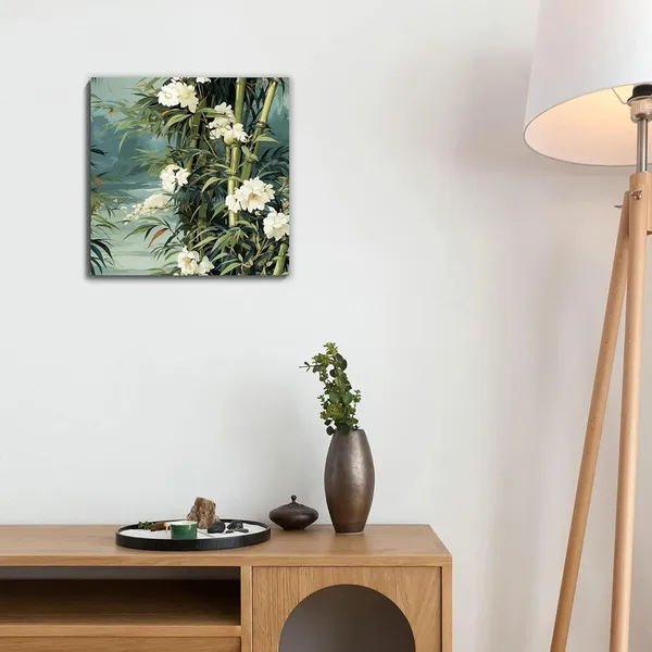 Multicolor_Abstract_24_X_24_Inch,_Wooden_Framed_Canvas_Painting_|_For_Bedroom,_Living_Room,_Study_Room_&_Office_|_Pine_Wood_Frame_(61_X_61_Cms)