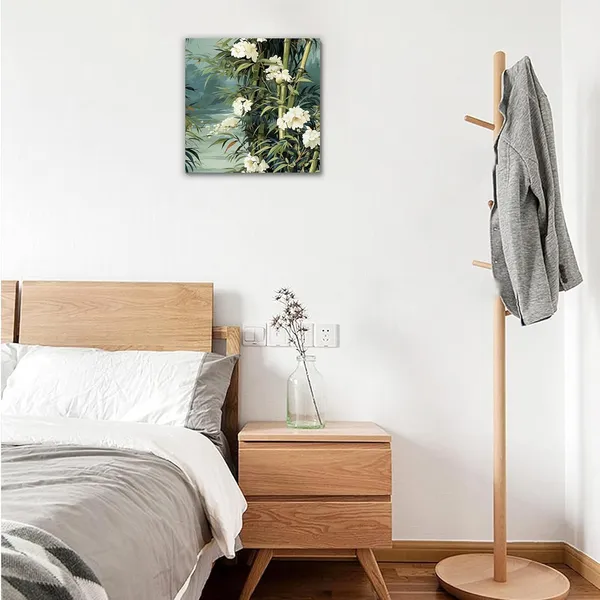 Multicolor_Abstract_24_X_24_Inch,_Wooden_Framed_Canvas_Painting_|_For_Bedroom,_Living_Room,_Study_Room_&_Office_|_Pine_Wood_Frame_(61_X_61_Cms)