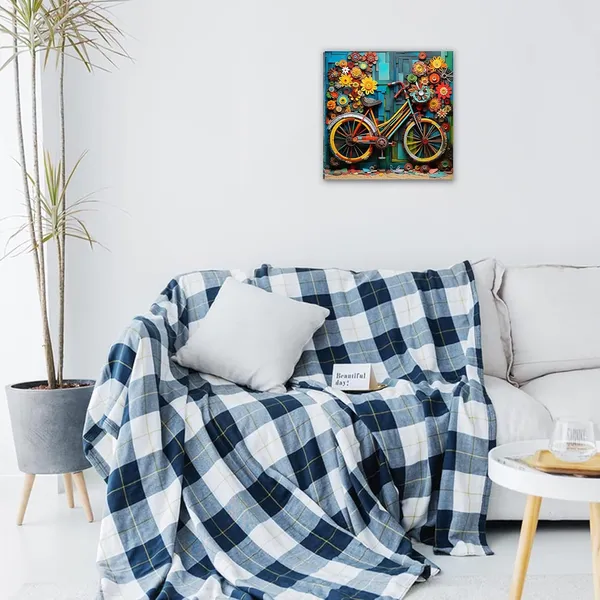 Multicolor_Abstract_24_X_24_Inch,_Wooden_Framed_Canvas_Painting_|_For_Bedroom,_Living_Room,_Study_Room_&_Office_|_Pine_Wood_Frame_(61_X_61_Cms)