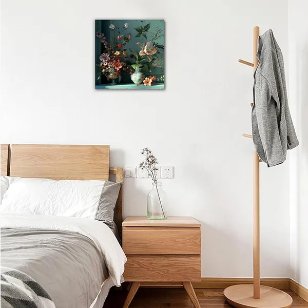 Multicolor_Abstract_24_X_24_Inch,_Wooden_Framed_Canvas_Painting_|_For_Bedroom,_Living_Room,_Study_Room_&_Office_|_Pine_Wood_Frame_(61_X_61_Cms)