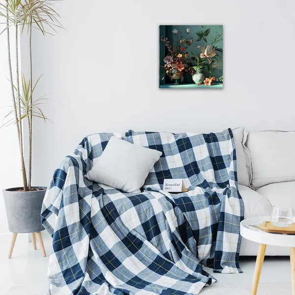Multicolor_Abstract_24_X_24_Inch,_Wooden_Framed_Canvas_Painting_|_For_Bedroom,_Living_Room,_Study_Room_&_Office_|_Pine_Wood_Frame_(61_X_61_Cms)