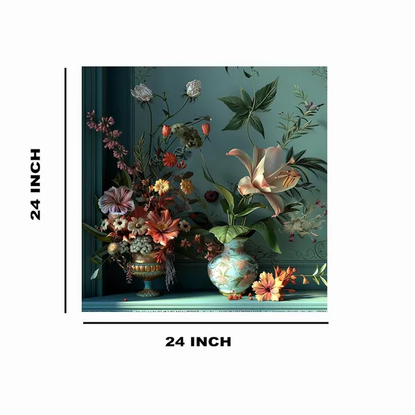 Multicolor_Abstract_24_X_24_Inch,_Wooden_Framed_Canvas_Painting_|_For_Bedroom,_Living_Room,_Study_Room_&_Office_|_Pine_Wood_Frame_(61_X_61_Cms)