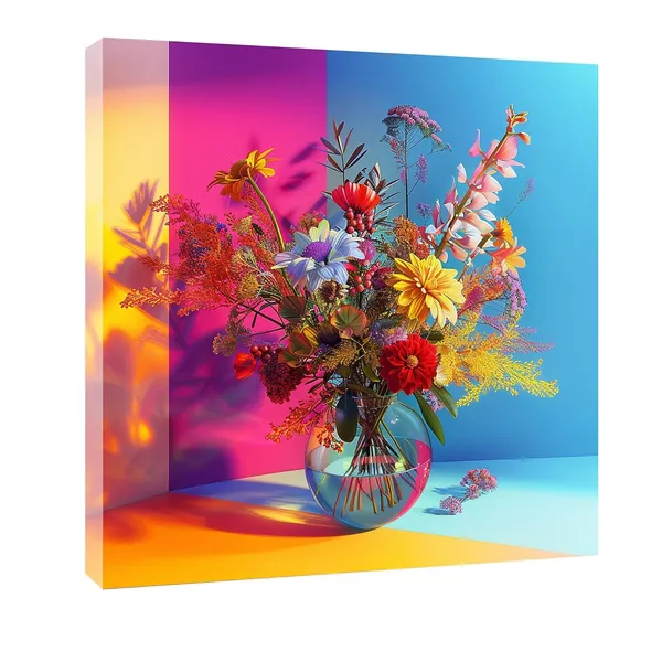 Multicolor_Abstract_24_X_24_Inch,_Wooden_Framed_Canvas_Painting_|_For_Bedroom,_Living_Room,_Study_Room_&_Office_|_Pine_Wood_Frame_(61_X_61_Cms)
