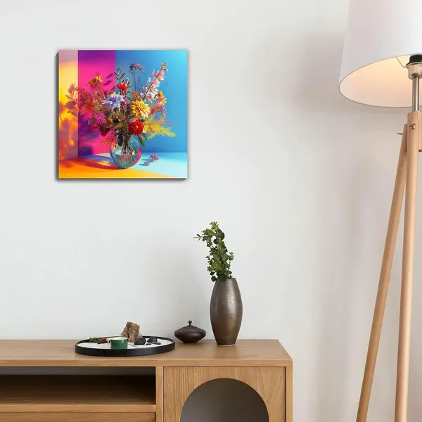 Multicolor_Abstract_24_X_24_Inch,_Wooden_Framed_Canvas_Painting_|_For_Bedroom,_Living_Room,_Study_Room_&_Office_|_Pine_Wood_Frame_(61_X_61_Cms)