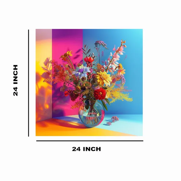 Multicolor_Abstract_24_X_24_Inch,_Wooden_Framed_Canvas_Painting_|_For_Bedroom,_Living_Room,_Study_Room_&_Office_|_Pine_Wood_Frame_(61_X_61_Cms)