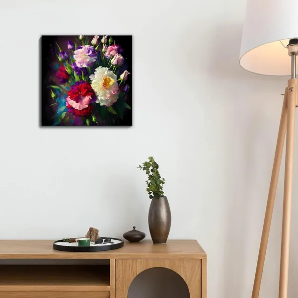 Multicolor_Abstract_24_X_24_Inch,_Wooden_Framed_Canvas_Painting_|_For_Bedroom,_Living_Room,_Study_Room_&_Office_|_Pine_Wood_Frame_(61_X_61_Cms)