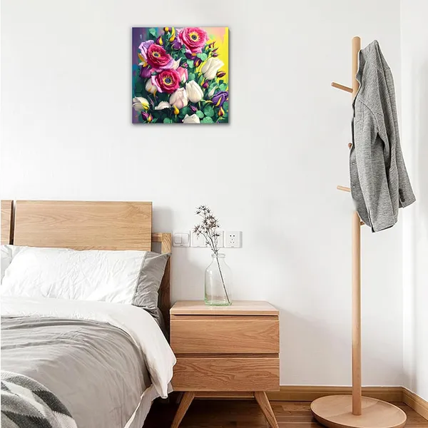 Multicolor_Abstract_24_X_24_Inch,_Wooden_Framed_Canvas_Painting_|_For_Bedroom,_Living_Room,_Study_Room_&_Office_|_Pine_Wood_Frame_(61_X_61_Cms)