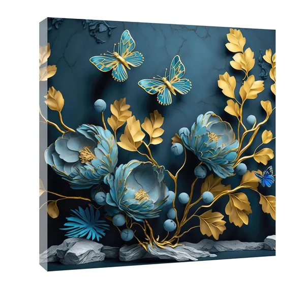 Multicolor_Abstract_24_X_24_Inch,_Wooden_Framed_Canvas_Painting_|_For_Bedroom,_Living_Room,_Study_Room_&_Office_|_Pine_Wood_Frame_(61_X_61_Cms)