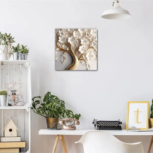 Multicolor_Abstract_24_X_24_Inch,_Wooden_Framed_Canvas_Painting_|_For_Bedroom,_Living_Room,_Study_Room_&_Office_|_Pine_Wood_Frame_(61_X_61_Cms)