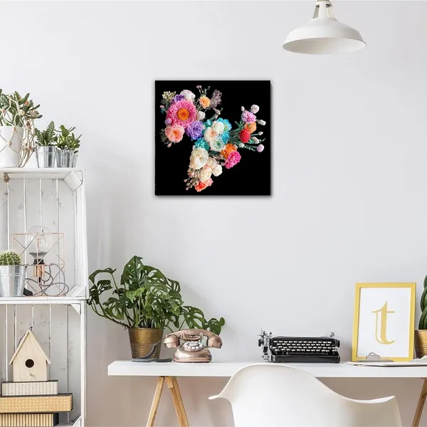 Multicolor_Abstract_24_X_24_Inch,_Wooden_Framed_Canvas_Painting_|_For_Bedroom,_Living_Room,_Study_Room_&_Office_|_Pine_Wood_Frame_(61_X_61_Cms)