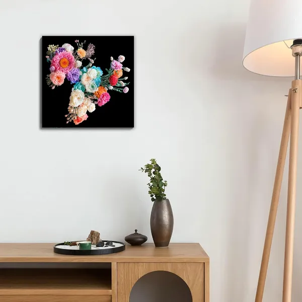 Multicolor_Abstract_24_X_24_Inch,_Wooden_Framed_Canvas_Painting_|_For_Bedroom,_Living_Room,_Study_Room_&_Office_|_Pine_Wood_Frame_(61_X_61_Cms)