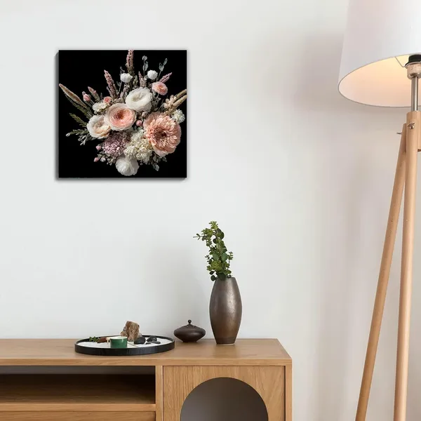 Multicolor_Abstract_24_X_24_Inch,_Wooden_Framed_Canvas_Painting_|_For_Bedroom,_Living_Room,_Study_Room_&_Office_|_Pine_Wood_Frame_(61_X_61_Cms)