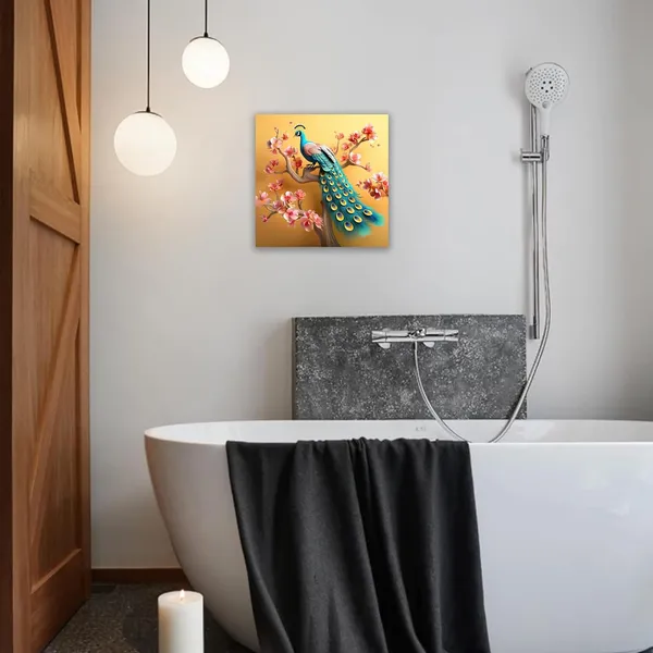 Multicolor_Abstract_24_X_24_Inch,_Wooden_Framed_Canvas_Painting_|_For_Bedroom,_Living_Room,_Study_Room_&_Office_|_Pine_Wood_Frame_(61_X_61_Cms)