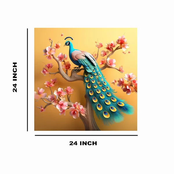 Multicolor_Abstract_24_X_24_Inch,_Wooden_Framed_Canvas_Painting_|_For_Bedroom,_Living_Room,_Study_Room_&_Office_|_Pine_Wood_Frame_(61_X_61_Cms)