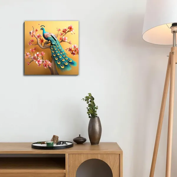 Multicolor_Abstract_24_X_24_Inch,_Wooden_Framed_Canvas_Painting_|_For_Bedroom,_Living_Room,_Study_Room_&_Office_|_Pine_Wood_Frame_(61_X_61_Cms)