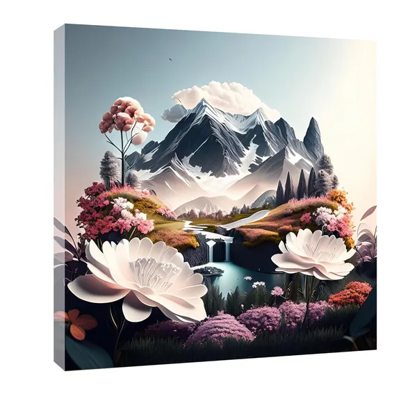 Multicolor_Abstract_24_X_24_Inch,_Wooden_Framed_Canvas_Painting_|_For_Bedroom,_Living_Room,_Study_Room_&_Office_|_Pine_Wood_Frame_(61_X_61_Cms)