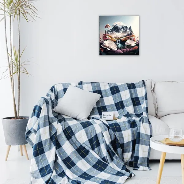 Multicolor_Abstract_24_X_24_Inch,_Wooden_Framed_Canvas_Painting_|_For_Bedroom,_Living_Room,_Study_Room_&_Office_|_Pine_Wood_Frame_(61_X_61_Cms)