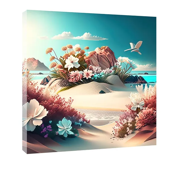 Multicolor_Abstract_24_X_24_Inch,_Wooden_Framed_Canvas_Painting_|_For_Bedroom,_Living_Room,_Study_Room_&_Office_|_Pine_Wood_Frame_(61_X_61_Cms)