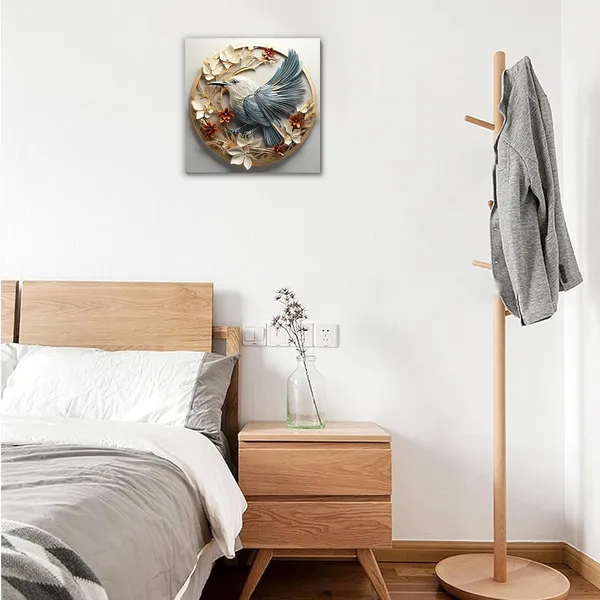 Multicolor_Abstract_24_X_24_Inch,_Wooden_Framed_Canvas_Painting_|_For_Bedroom,_Living_Room,_Study_Room_&_Office_|_Pine_Wood_Frame_(61_X_61_Cms)