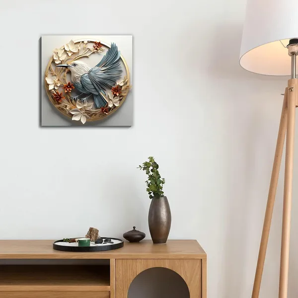 Multicolor_Abstract_24_X_24_Inch,_Wooden_Framed_Canvas_Painting_|_For_Bedroom,_Living_Room,_Study_Room_&_Office_|_Pine_Wood_Frame_(61_X_61_Cms)