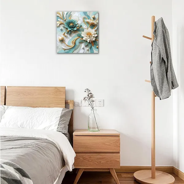 Multicolor_Abstract_24_X_24_Inch,_Wooden_Framed_Canvas_Painting_|_For_Bedroom,_Living_Room,_Study_Room_&_Office_|_Pine_Wood_Frame_(61_X_61_Cms)