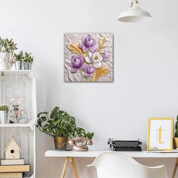 Multicolor_Abstract_24_X_24_Inch,_Wooden_Framed_Canvas_Painting_|_For_Bedroom,_Living_Room,_Study_Room_&_Office_|_Pine_Wood_Frame_(61_X_61_Cms)