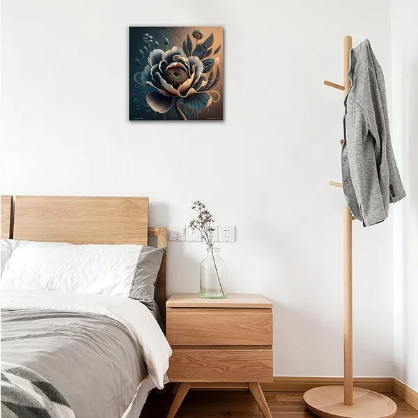Multicolor_Abstract_24_X_24_Inch,_Wooden_Framed_Canvas_Painting_|_For_Bedroom,_Living_Room,_Study_Room_&_Office_|_Pine_Wood_Frame_(61_X_61_Cms)