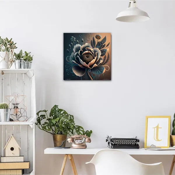 Multicolor_Abstract_24_X_24_Inch,_Wooden_Framed_Canvas_Painting_|_For_Bedroom,_Living_Room,_Study_Room_&_Office_|_Pine_Wood_Frame_(61_X_61_Cms)