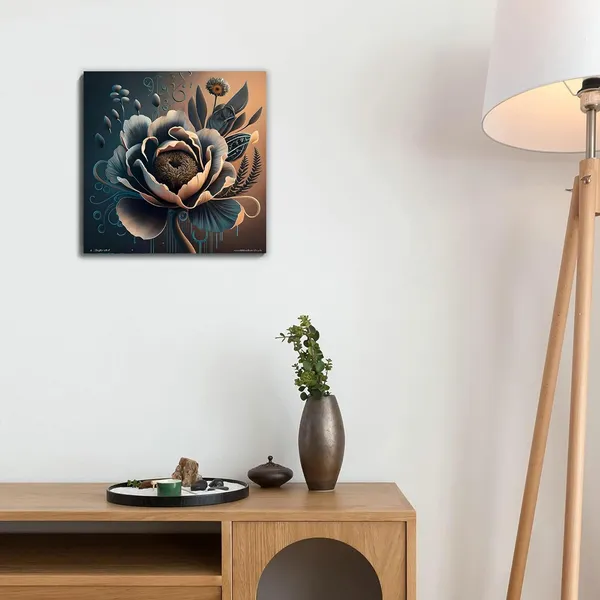 Multicolor_Abstract_24_X_24_Inch,_Wooden_Framed_Canvas_Painting_|_For_Bedroom,_Living_Room,_Study_Room_&_Office_|_Pine_Wood_Frame_(61_X_61_Cms)