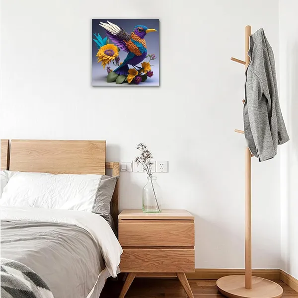 Multicolor_Abstract_24_X_24_Inch,_Wooden_Framed_Canvas_Painting_|_For_Bedroom,_Living_Room,_Study_Room_&_Office_|_Pine_Wood_Frame_(61_X_61_Cms)