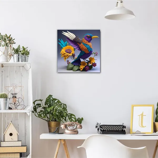 Multicolor_Abstract_24_X_24_Inch,_Wooden_Framed_Canvas_Painting_|_For_Bedroom,_Living_Room,_Study_Room_&_Office_|_Pine_Wood_Frame_(61_X_61_Cms)
