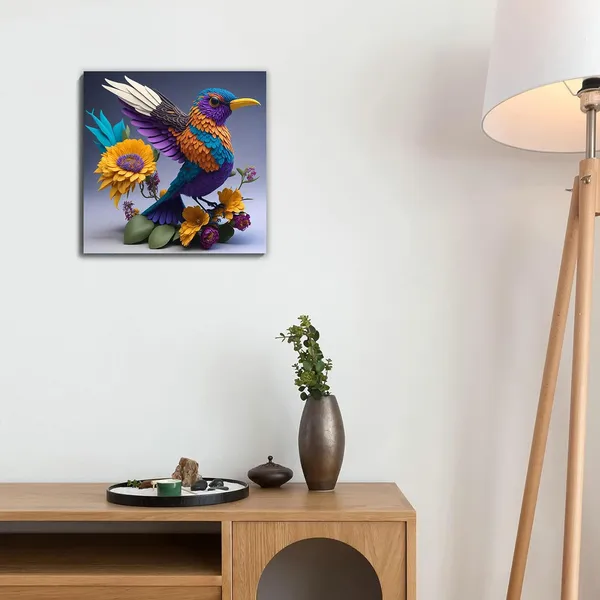 Multicolor_Abstract_24_X_24_Inch,_Wooden_Framed_Canvas_Painting_|_For_Bedroom,_Living_Room,_Study_Room_&_Office_|_Pine_Wood_Frame_(61_X_61_Cms)