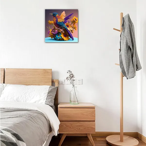 Multicolor_Abstract_24_X_24_Inch,_Wooden_Framed_Canvas_Painting_|_For_Bedroom,_Living_Room,_Study_Room_&_Office_|_Pine_Wood_Frame_(61_X_61_Cms)