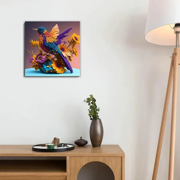 Multicolor_Abstract_24_X_24_Inch,_Wooden_Framed_Canvas_Painting_|_For_Bedroom,_Living_Room,_Study_Room_&_Office_|_Pine_Wood_Frame_(61_X_61_Cms)