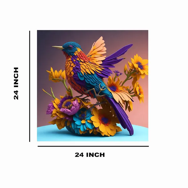 Multicolor_Abstract_24_X_24_Inch,_Wooden_Framed_Canvas_Painting_|_For_Bedroom,_Living_Room,_Study_Room_&_Office_|_Pine_Wood_Frame_(61_X_61_Cms)