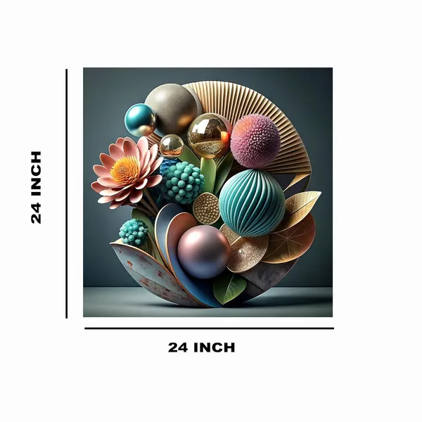 Multicolor_Abstract_24_X_24_Inch,_Wooden_Framed_Canvas_Painting_|_For_Bedroom,_Living_Room,_Study_Room_&_Office_|_Pine_Wood_Frame_(61_X_61_Cms)