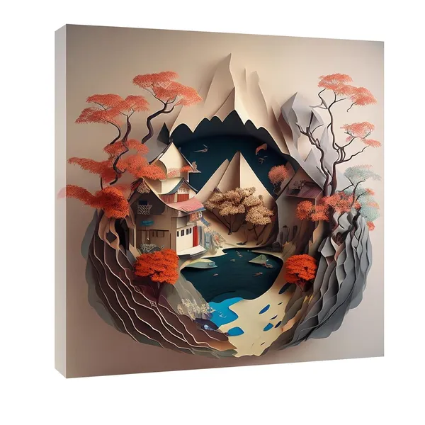 Multicolor_Abstract_24_X_24_Inch,_Wooden_Framed_Canvas_Painting_|_For_Bedroom,_Living_Room,_Study_Room_&_Office_|_Pine_Wood_Frame_(61_X_61_Cms)